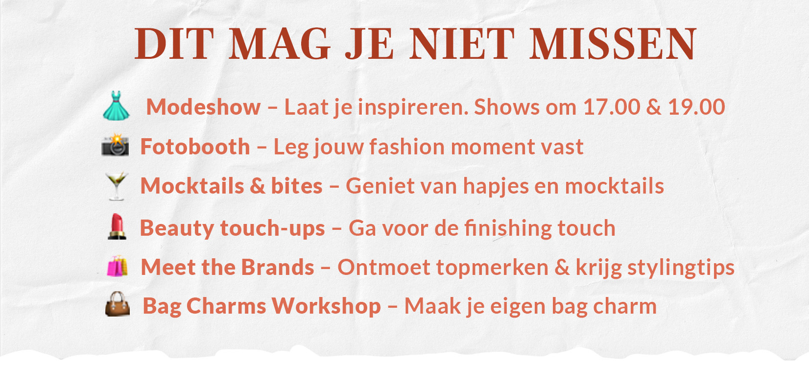 Dit mag je niet missen