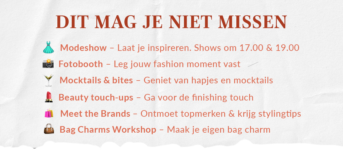 Dit mag je niet missen